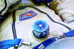 Модель космонавта в кресле–ложементе, музей «Самара Космическая»