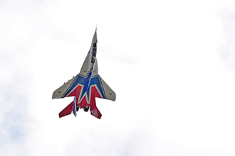 Выступление АГВП «Стрижи» на Миг-29, лётная программа форума «АРМИЯ-2020»