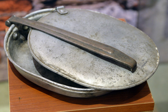 Американская сковородка - использовалась дальневосточными партизанами для хранения документов, ЦМВС, г.Москва