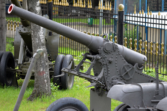 Французская пушка de Bange 155 mm long cannon mle. 1877, ЦМВС, г.Москва