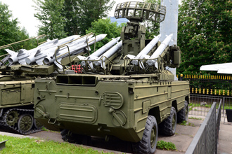 Боевая машина 9А33БМ3 зенитного ракетного комплекса 9К33М3 «Оса-АКМ», ЦМВС, г.Москва
