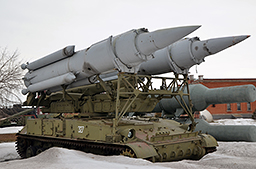 Пусковая установка 2П24 зенитно-ракетного комплекса ПВО Сухопутных Войск 2К11 Круг 