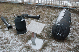 Глубинная бомба БПС и мина АПМ , Технический музей, г.Тольятти