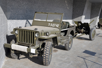 Армейский автомобиль повышенной проходимости Willys MB, музейный комплекс «35-я береговая батарея»