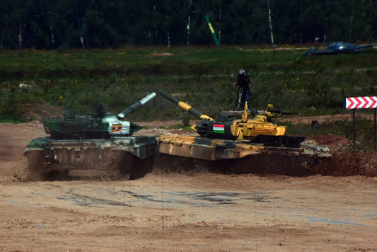 Столкновения танков Уганды и Таджикистана, Танковый биатлон 2019