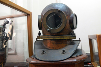 Шлем водолазный мичмана Каргаева Ю.П., Музей Черноморского флота