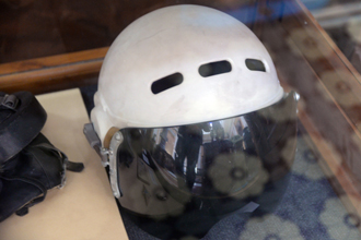 Защитный шлем лётчика 30-го ОДРАПа майора Ивана Петровича Корниец, Музей Черноморского флота