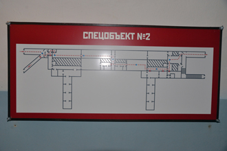 Схема специального объекта №2 на пункте управления, Музей Подземный Севастополь