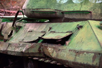 Обломки тяжёлого танка ИС-2, Военно-технический музей в селе Ивановское