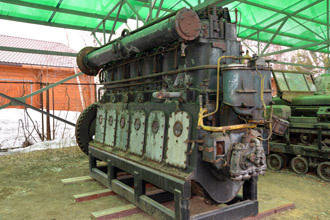 Шестицилиндровый дизельный двигатель MAN M6V 40/46, Военно-технический музей в селе Ивановское
