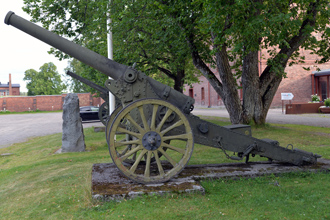 20 K 78-16 (de Bange 120 mm cannon, Mle 1878, Франция), Музей артиллерии, г.Хямеэнлинна