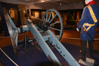 Реплика 6-фунтовой шведской пушки Helvig, модель 1804 года, Музей артиллерии, г.Хямеэнлинна