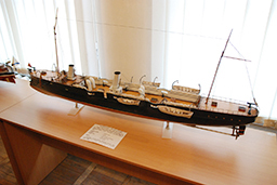 Модель минного крейсера «Лейтенант Ильин», Музей Балтийского флота 