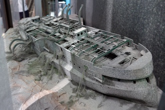 Модель эскадренного броненосца «Гангут», Музей истории Кронштадта