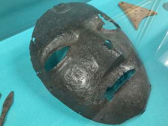 Боевая маска-забрало. Волжская Болгария. XIV век, Национальный музей Татарстана