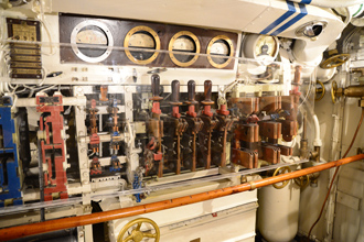 IV отсек — дизель-электромоторный, Подводная лодка «Лембит», Морской музей Эстонии