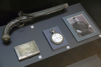 Пистолет кремнёвый дульнозарядный XVIII век - трофей участников восстания в Грузии 1905 года, Музей современной истории России