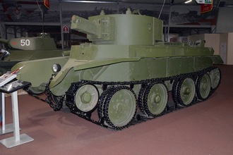 Лёгкий колёсно-гусеничный танк БТ-7А, парк «Патриот»