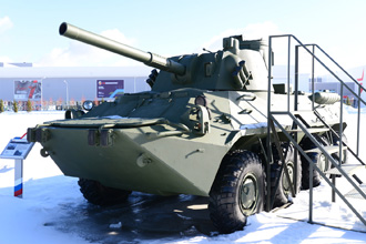 120-мм батальонное самоходное артиллерийское орудие 2С23 «Нона-СВК», парк «Патриот»