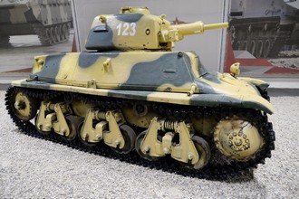 Французский лёгкий танк сопровождения Hotchkiss H35, парк «Патриот»