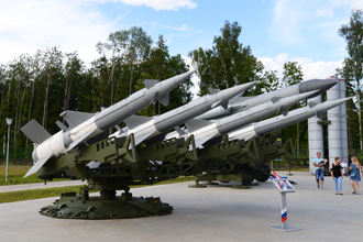 Пусковая установка 5П73 из состава ЗРК С-125, парк «Патриот»