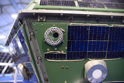 Космический аппарат-мишень «Лира». Выставка «Космические войска: через тернии к звёздам» в парке «Патриот» 