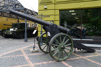 Французская пушка Canon de 120-mm, Mle 1878 (финское тяжелое полевое орудие 120 K/78), Музей техники Вадима Задорожного
