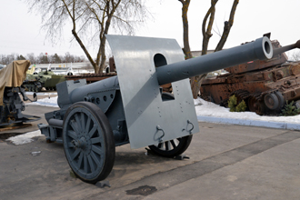 Французская пушка Canon de 155 L Modele 1917 Schneider (финское тяжелое полевое орудие 155 K/17), Музей техники Вадима Задорожного