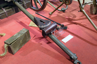 7,62-мм станковый пулемёт Максима обр.1905 года на колёсном лафете крепостного типа обр.1895 года, Музей отечественной военной истории в Падиково