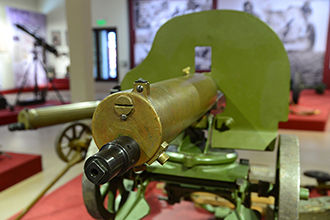 7,62-мм станковый пулемёт Максима обр.1905 года на на станке Соколова, Музей отечественной военной истории в Падиково