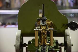 7,62-мм станковый пулемёт Максима обр.1905 года на на станке Соколова, Музей отечественной военной истории в Падиково