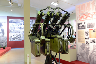 Счетверённая зенитная пулемётная установка М-4 , Музей отечественной военной истории в Падиково