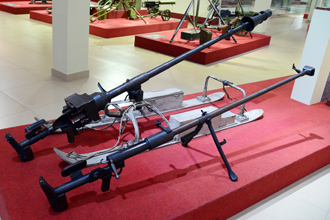 Противотанковые ружья: 20-мм РЕС и 14,5-мм ПТРД, Музей отечественной военной истории в Падиково