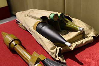 Ручные противотанковые гранатомёты РПГ-2 и РПГ-7В, Музей отечественной военной истории в Падиково