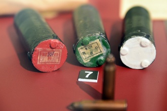 Сигнальные и осветительные гранаты к гранатомёту Дьяконова, Музей отечественной военной истории в Падиково
