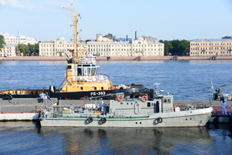 Рейдовый водолазный катер РВК-1250, Главный военно-морской парад, Санкт-Петербург, 2019 год