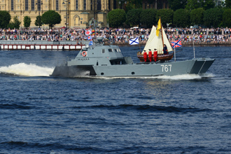 Десантный катер Д-67, пр.11770, Главный военно-морской парад, Санкт-Петербург, 2019 год