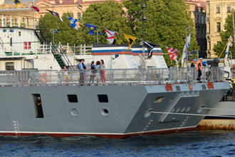 Корвет «Гремящий» пр. 20385, Главный военно-морской парад, Санкт-Петербург, 2019 год