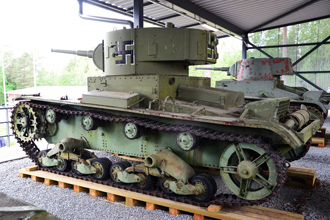 Лёгкий танк Т-26 обр.1933, Ps.163-28 (переделан финнами из ХТ-26), Танковый музей в Парола