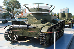 Лёгкий пушечный танк Т-26РТ образца 1933 года, музей «Боевая слава Урала» 