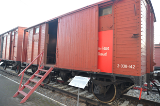 Двухосный крытый товарный вагон № 2-038-142, Музей Северо-Кавказской железной дороги