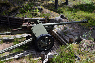 Противотанковая пушка 75 K 40 (7.5 cm Pak 40, Германия), Музей оборонительной линии «Салпа», община Миехиккяля