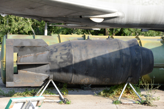 Фугасная авиационная бомба ФАБ-5000, «Музей боевой и трудовой славы» в Парке Победы, Саратов