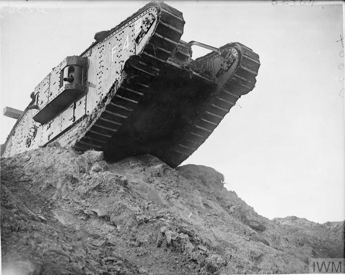 Учебное вождение на танкодроме под Wailly. 21 октября 1917 года