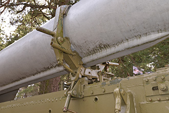 Зенитная управляемая ракета комплекса С-75 на транспортно-заряжающей машине ПР-11, Ленино-Снегирёвский военно-исторический музей