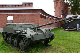 57-мм противотанковая авиадесантная самоходная установка АСУ-57, Артиллерийский музей, СПб