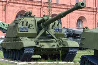 152-мм самоходная гаубица 2С19 «Мста-С», Артиллерийский музей, СПб