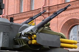 Зенитная самоходная установка 2С6 ЗРПК «Тунгуска», Артиллерийский музей, СПб