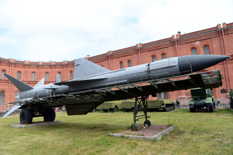 Зенитная ракета В-400 (5В11) опытного ЗРК «Даль», Артиллерийский музей, СПб