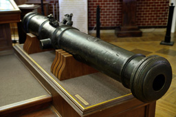 Ствол прусской полковой пушки, взятой русскими войсками в сражении при Кунерсдорфе 1 августа 1795 года, музей А.В.Суворова